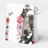 Tuxedo Cat Black White Cats Birthday Bedankdoosjes (Achterkant)