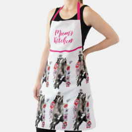 Tuxedo Cat Black White Funny Cute Cats Floral Schort