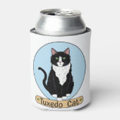 Tuxedo Cat Blikjeskoeler (Blikje Voorkant)