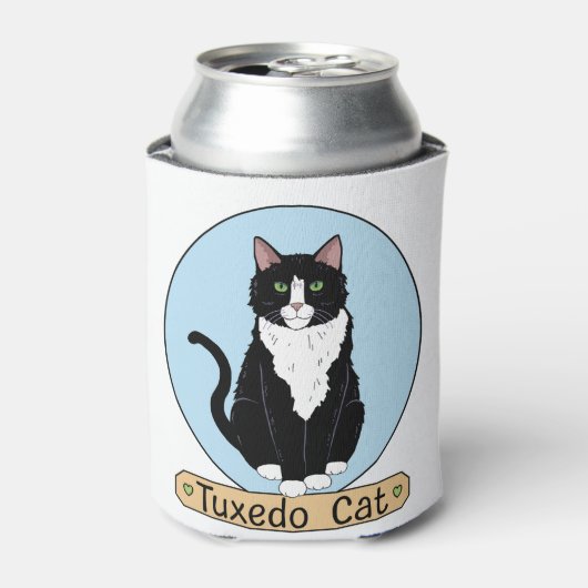 Tuxedo Cat Blikjeskoeler (Blikje Voorkant)