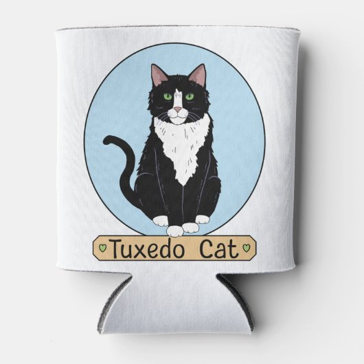 Tuxedo Cat Blikjeskoeler (Voorkant)