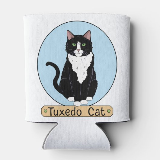 Tuxedo Cat Blikjeskoeler (Achterkant)