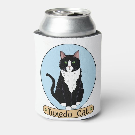 Tuxedo Cat Blikjeskoeler (Blikje Achterkant)