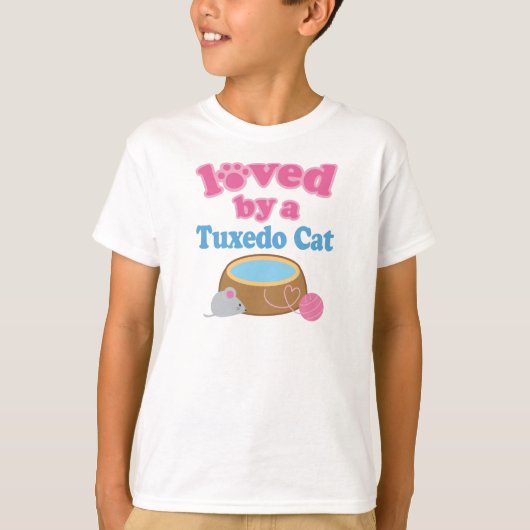 Tuxedo Cat Breed met een cadeau T-shirt (Voorkant)
