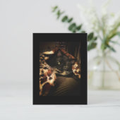 Tuxedo Cat Briefkaart (Staand voorkant)