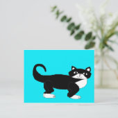 Tuxedo Cat. Briefkaart (Staand voorkant)