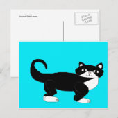 Tuxedo Cat. Briefkaart (Voorkant / Achterkant)