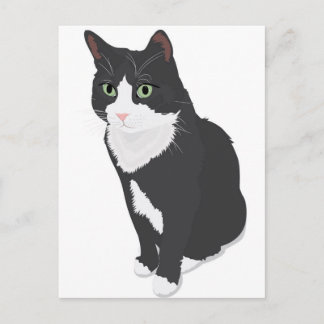 Tuxedo Cat Briefkaart