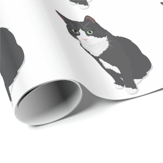 Tuxedo Cat Cadeaupapier (Rol Hoek)