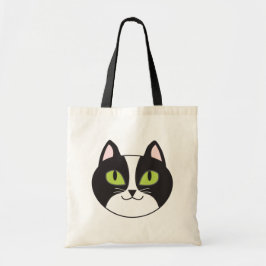 Tuxedo Cat Canvas tas