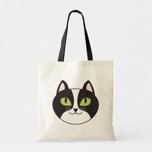 Tuxedo Cat Canvas tas (Voorkant)