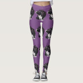 Tuxedo Cat Cat Art-Leggings Leggings (Voorkant)