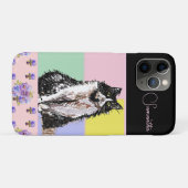 Tuxedo Cat Cats Pastel Roze Meisjes  Case-Mate iPhone Case (Achterkant (horizontaal))
