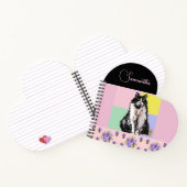 Tuxedo Cat Cats Pastel Roze Meisjes  Notitieboek (Binnen)