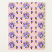 Tuxedo Cat Cats Pastel Roze Meisjes  Planner (Achterkant)