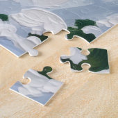 Tuxedo Cat Christmas Red Truck Holiday Legpuzzel (Zijkant)