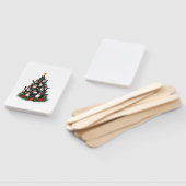 Tuxedo Cat Christmas Tree Tuxedo Cat Lights Xmas M Handwaaier (Niet-gemonteerd)