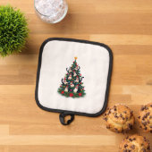 Tuxedo Cat Christmas Tree Tuxedo Cat Lights Xmas M Pannenlap (Top down)