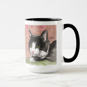 Tuxedo Cat Coffee Mok