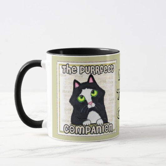 Tuxedo Cat Coffee/Tea Mok (Links)
