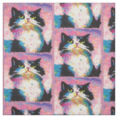 Tuxedo Cat Colorful Stof (Swatch)