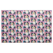 Tuxedo Cat Colorful Stof (Fat Quarter)