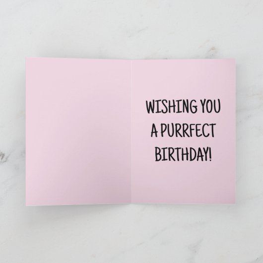 Tuxedo Cat CUTE BIRTHDAY PANDA KAT GREETING Kaart (Binnen)