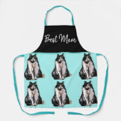 Tuxedo Cat Cute Cats Black White Animal Mum Apron Schort (Voorkant)