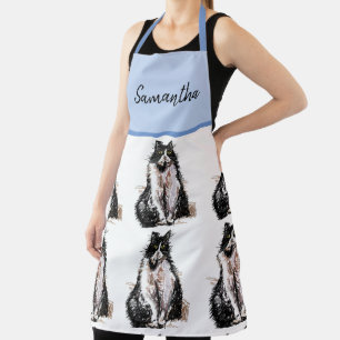 Tuxedo Cat Cute Cats Black White Animal Pet Apron Schort