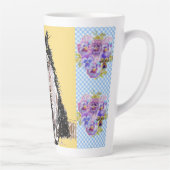 Tuxedo Cat Cute Drawing Black White Cats Latte Mok (Rechts)