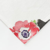 Tuxedo Cat Cute  Flowers Katten Waterverf Fle Fleece Deken (Hoek)