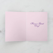 Tuxedo Cat Cute Flowers Katten Waterverf Kaart (Binnen)