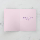 Tuxedo Cat Cute Flowers Katten Waterverf Kaart (Binnen)