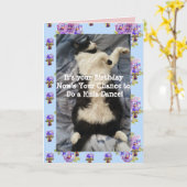 Tuxedo Cat Cute Funny Doing a Hula Dance Cats Card Kaart (Gele Bloem)