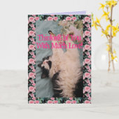 Tuxedo Cat Cute Funny Quote Air Kneading Card Kaart (Gele Bloem)
