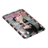 Tuxedo Cat Cute Funny Valentines Day Happy Dance Magneet (Rechterzijde)