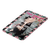 Tuxedo Cat Cute Funny Valentines Day Happy Dance Magneet (Linkerzijde)