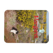 Tuxedo Cat Cute Red Yellow Valentines Wifes Name Magneet (Horizontaal)