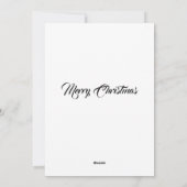 Tuxedo Cat Elegant Goud Lijst Vintage Kerstmis Feestdagenkaart (Achterkant)