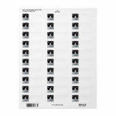 Tuxedo Cat Etiket (Full Sheet)