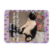 Tuxedo Cat Funny Love You Citate cats Magnet Magneet (Horizontaal)
