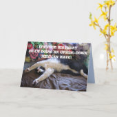 Tuxedo Cat Funny Mexican Wave Cute Birthday Card Kaart (Gele Bloem)