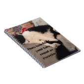 Tuxedo Cat Funny Quote Zwart en Witte Katten Meisj Notitieboek (Rechterzijde)