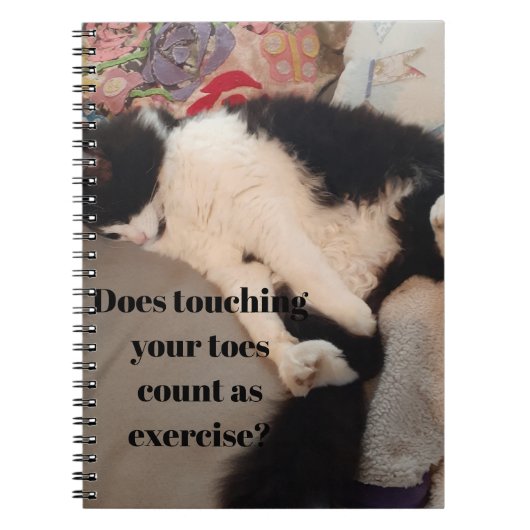 Tuxedo Cat Funny Quote Zwart en Witte Katten Meisj Notitieboek (Voorkant)