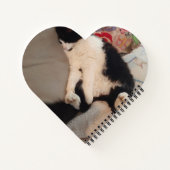 Tuxedo Cat Funny Quote Zwart en Witte Katten Meisj Notitieboek (Achterkant)