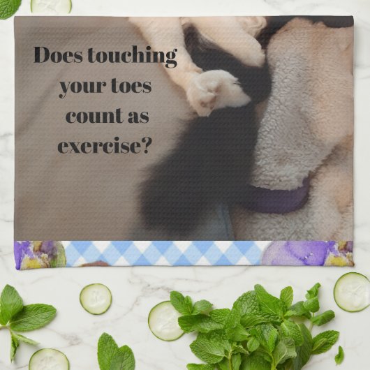 Tuxedo Cat Funny Quote Zwart en Witte Katten Meisj Theedoek (Gevouwen)