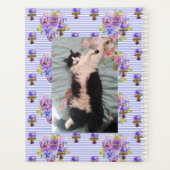 Tuxedo Cat Funny Schattige Bloemen Happy Dance Planner (Achterkant)