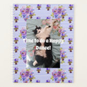 Tuxedo Cat Funny Schattige Bloemen Happy Dance Planner (Voorkant)
