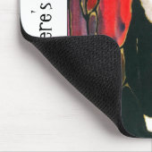 Tuxedo Cat Glas in lood Design Art T-Shirt Muismat (Hoek)