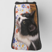 Tuxedo Cat Golf Head Hoesje Golfheadcover (Draai 90)